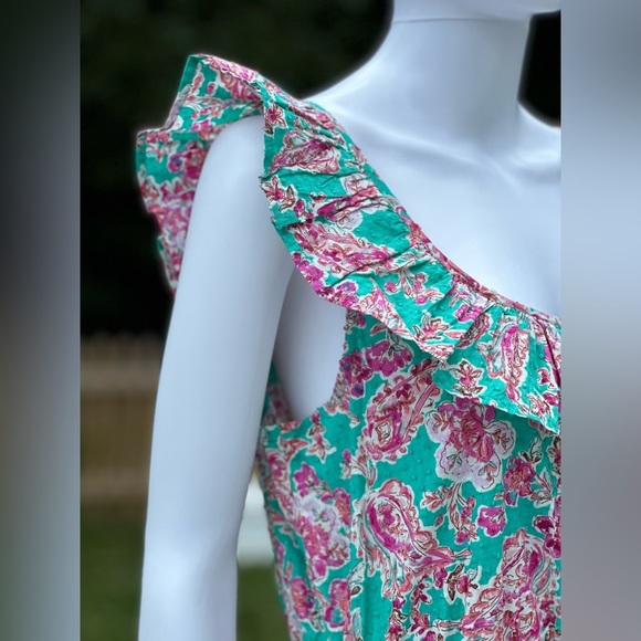 J.Crew Printed Ruffle Midi Dress - Picture 13 of 13